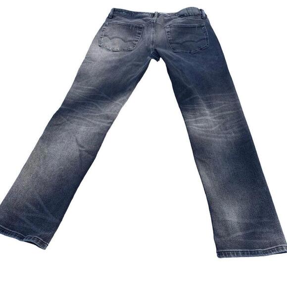 American Eagle Mens Airflex 360 Medium Wash Distressed Black Jeans W33 L32​​​ - Picture 2 of 11